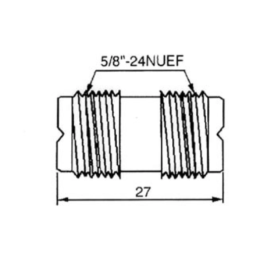 Adapter UHF 50 R (Ž) na (Ž), ravni