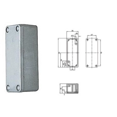 Kutija metalna 90*36*30mm BOX G102   - Kutije za samogradnju