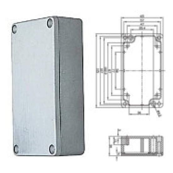 Kutija metalna 115*65*30mm  ALU-BS13