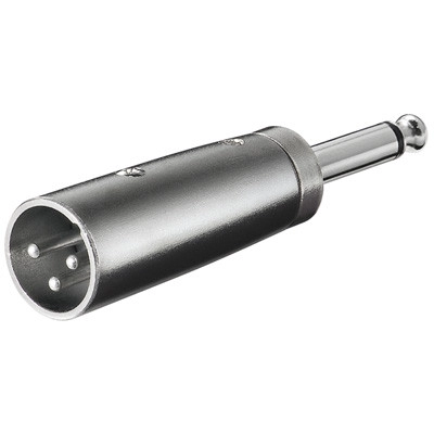 Adapter GOOBAY, 6.35mm TS (M) na XLR3 (M), bulk  