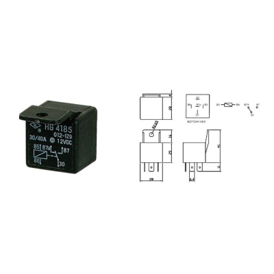 Relej 12V AUTOMOBILSKI, 30A