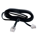 Kabel telefonski/ADSL M > M 6/4  2,0 m, crni