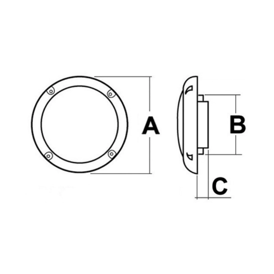 Zvučnici brodski OSCULATI, za vanjsku uporabu i brodski, vodootporni, 4R 2x30W 150mm, par