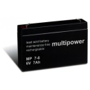 Baterija akumulatorska MULTIPOWER MP7-6 6V 7Ah F4.8 151x34x92 mm