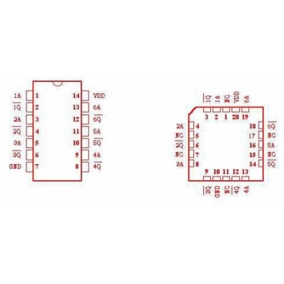 40106 CMOS = 4584  