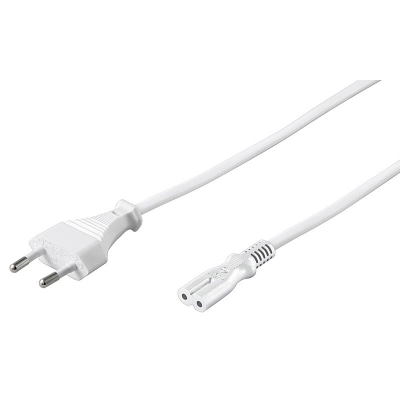 Kabel mrežni za kazetofon NEDIS, 2m, bijeli  