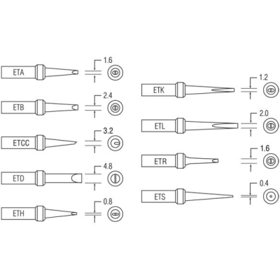 WELLER VRH ET-H   0,8mm         54100099   - Weller