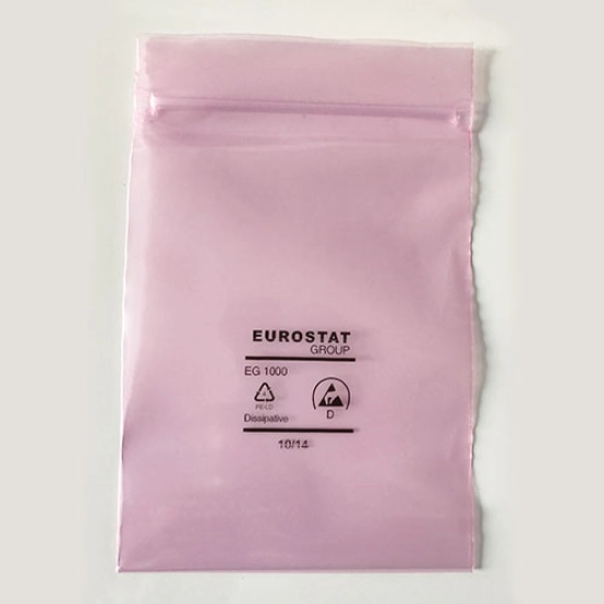 VREĆICA PVC ESD SA ZATVARAČEM 100x150/0,1mm