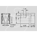 JUMPER 2,54 mm, CRNI