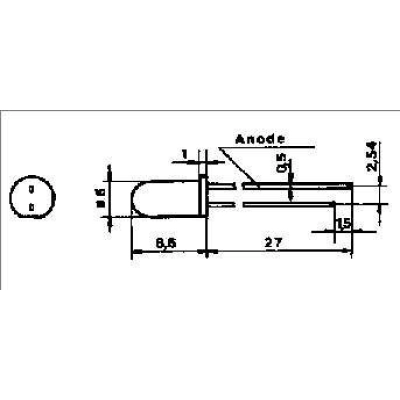 OPTO DVOBOJNI 2 pin 5 mm R/G     OSRPP25111A   - Opto elektronika