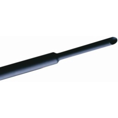 Bužir termo sa ljepilom, 12.7mm, crni, 3:1, 1 metar   - CYG