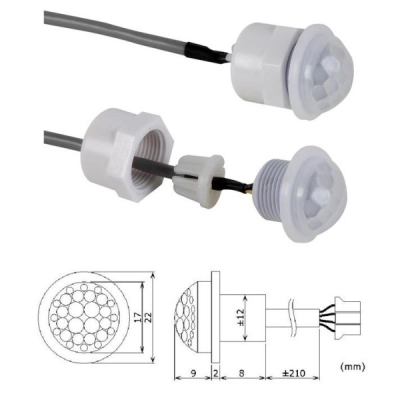 SENZOR IC mini ugradni, 12 V, Velleman   - Velleman