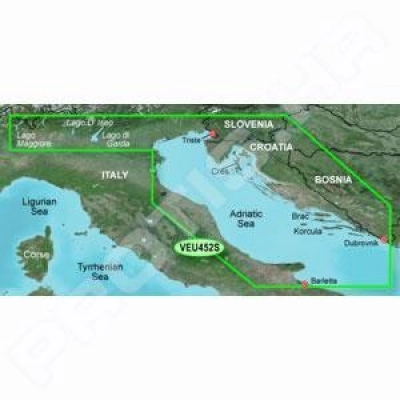 Karta GARMIN BlueChart G3 Vision, Istra do Boka, C0796-00   - Cestovna navigacija