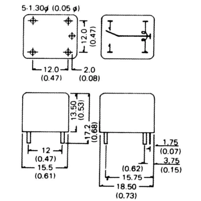 Relej  6V 10A 1xpreklopni SUN HOLD, RAS-0610   - Releji i pribor