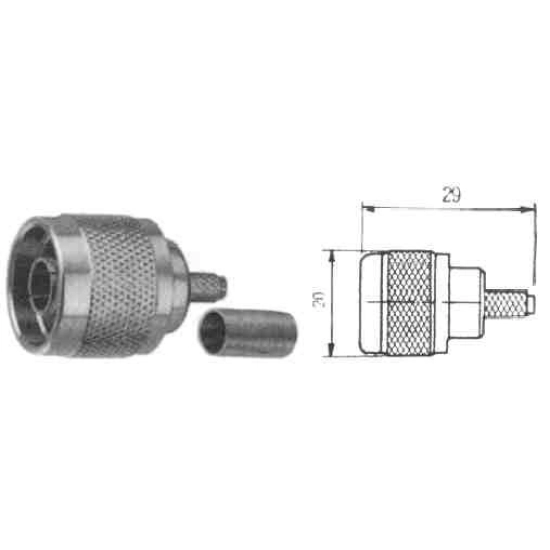N M CRIMP. ZA RG-58 N M CRIMP. ZA RG-58