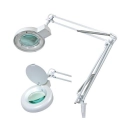 STOLNA LAMPA S LUPOM 5X, rubna montaža,bijela, VTLAMP2WN