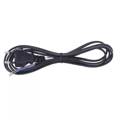 Kabel mrežni 2x0.75 EMOS, s utikačem, 2m, crni  