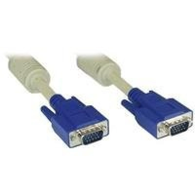 Kabel INLINE, VGA DB15 (M) na DB15 (M), Ferit, 20m   - Video kabeli