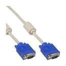 Kabel INLINE, VGA DB15 (M) na DB15 (M), Ferit, 20m