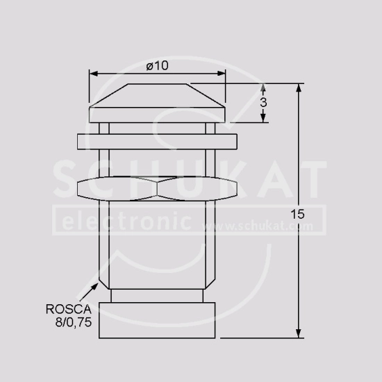 DRŽAČ ZA LED, METALNI, 5mm IZBOČENI CHROM DRŽAČ ZA LED, METALNI, 5mm IZBOČENI CHROM