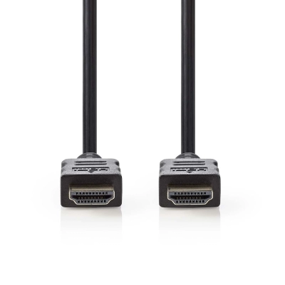 Kabel NEDIS, HDMI (M) na HDMI (M), crni, 10m, ethernet, pozlaćeni, polybag   - Video kabeli