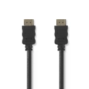 Kabel NEDIS, HDMI (M) na HDMI (M), crni, 10m, ethernet, pozlaćeni, polybag