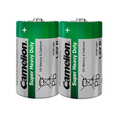 Baterija Zinc-Carbon Camelion GREEN 1.5V R20 2 kom   - Camelion