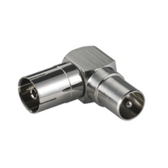 Adapter antenski GOOBAY, IEC (M) na antenski IEC (Ž), kutni, bulk Adapter antenski GOOBAY, IEC (M) na antenski IEC (Ž), kutni, bulk