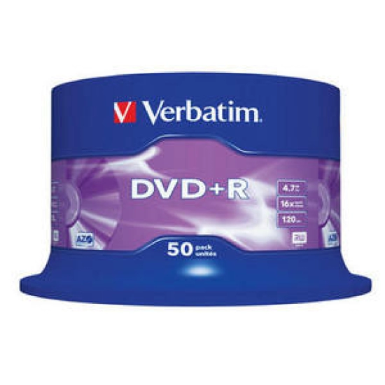 Medij DVD+R VERBATIM 43550, 16x, 120 min, spindle 50 komada