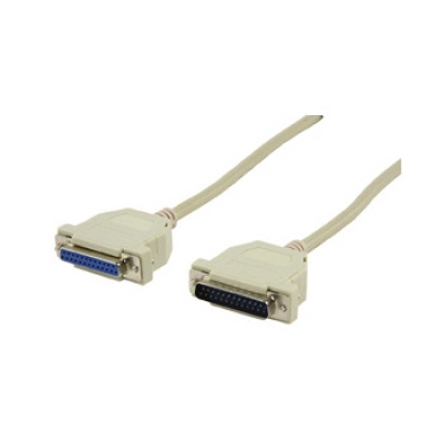 Kabel VALUELINE, serijski RS-232 DB25 (M) na DB25 (Ž) 1:1, 1.8m - Podatkovni kabeli Kabel VALUELINE, serijski RS-232 DB25 (M) na DB25 (Ž) 1:1, 1.8m - Podatkovni kabeli