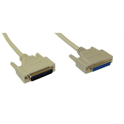 Kabel INLINE, serijski RS-232 DB25 (M) na DB25 (Ž) 1:1, 3m   - Podatkovni kabeli