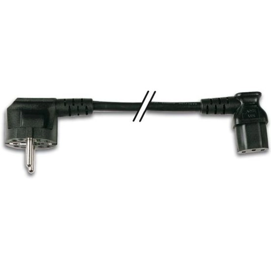 Kabel PEREL NET1CG2, mrežni EURO, kutni, 2.5m  