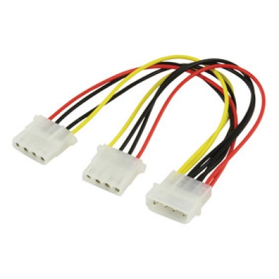 Kabel VALUELINE, Molex (M) na 2x Molex (Ž), 0.2m   - Naponski kabeli