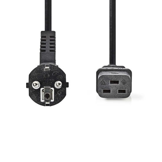 Kabel mrežni IEC C19/ŠUKO, NEDIS, 3x1 mm2, 2m Kabel mrežni IEC C19/ŠUKO, NEDIS, 3x1 mm2, 2m