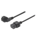 Kabel mrežni IEC C19/ŠUKO, NEDIS, 3x1 mm2, 2m