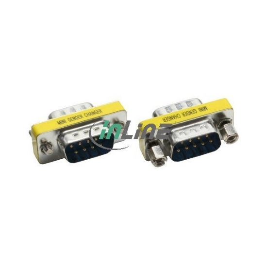 Adapter INLINE, DB9 (M) na DB9 (M), metal Adapter INLINE, DB9 (M) na DB9 (M), metal