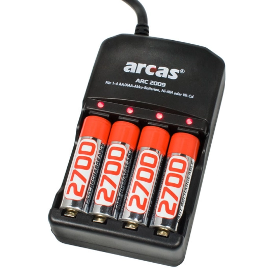 Punjač baterija ARC-2009 -sa 4 BAT. 2700 mAh, Arcas Punjač baterija ARC-2009 -sa 4 BAT. 2700 mAh, Arcas