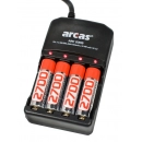 Punjač baterija ARC-2009 -sa 4 BAT. 2700 mAh, Arcas