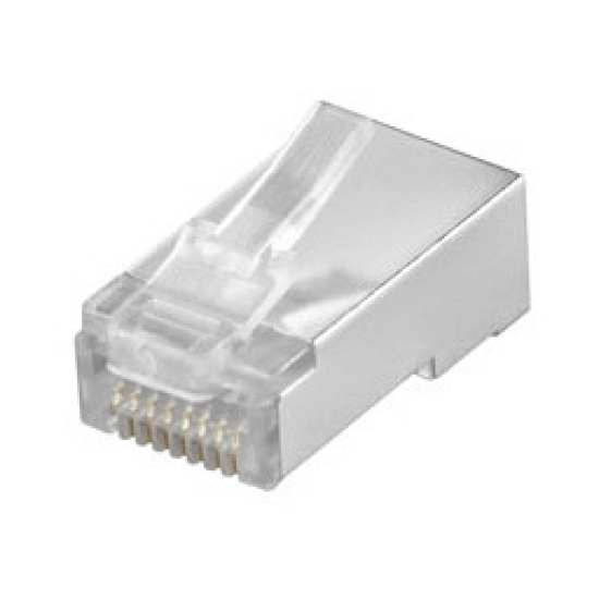 Konektor tel.M. oklopljeni 8-8, RJ45, CAT 5E Konektor tel.M. oklopljeni 8-8, RJ45, CAT 5E