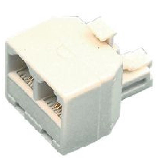 Adapter NEDIS, RJ11 (M ) na 2x RJ11 (Ž), bijeli