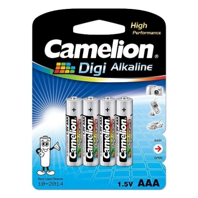 Baterija alkalna DIGI 1,5V AAA blister 4 kom, Camelion   - Jednokratne baterije
