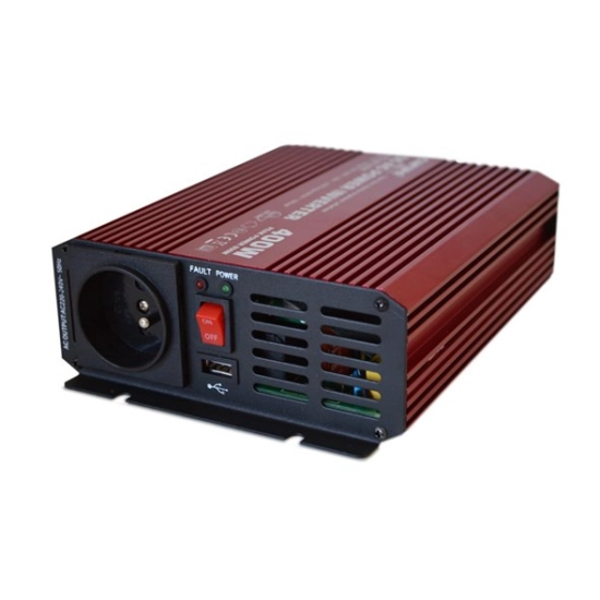 Adapter 12V > 220V  800/400 W, sinusni napon, USB A, utičnica sa pinom, CarSPA P400
