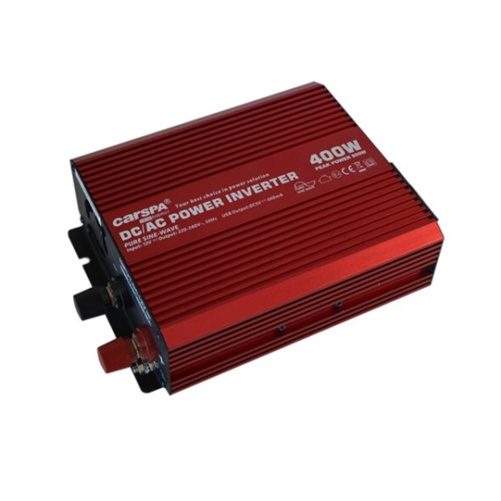 Adapter 12V > 220V  800/400 W ,sinusni napon ,USB,utičnica sa pinom, CarSPA P400