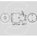 PIEZO BUZZER BZ 08 stalni ton 3-20 V DC, 3,7 kHz