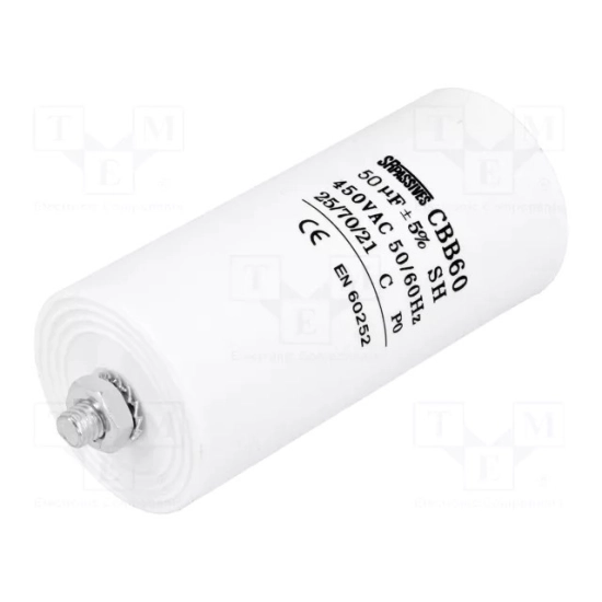 kondenzator za motor 50uF 450V ±5% CBB60E-50/450