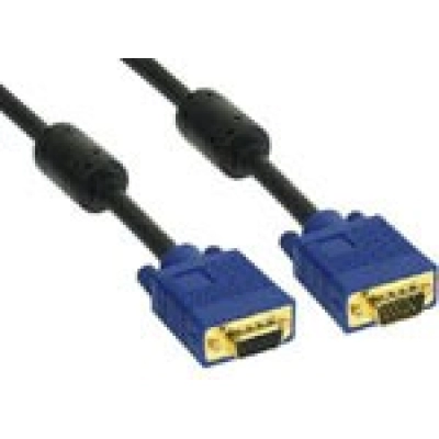 Kabel INLINE, VGA DB15 (M) na DB15 (M), Ferit, 25m   - Video kabeli