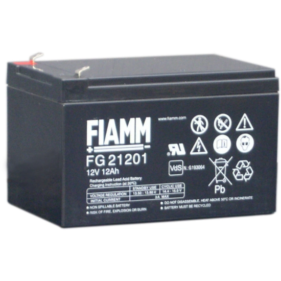 Baterija akumulatorska FIAMM FG 21201 12V 12Ah F4.8 151x98x94 mm Baterija akumulatorska FIAMM FG 21201 12V 12Ah F4.8 151x98x94 mm