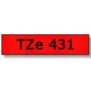Traka za P-touch 12mm (crvena/crna) TZE431