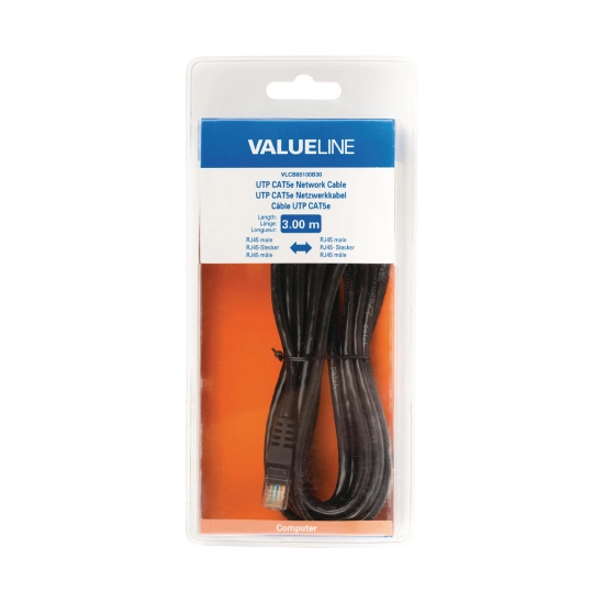 Kabel VALUELINE VLCB85100B30, Patch, UTP, 3m Kabel VALUELINE VLCB85100B30, Patch, UTP, 3m