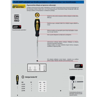 Odvijač križni Proxxon PZ 1/80 mm FLEX-DOT   - Proxxon